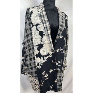 Carole Little Multi Patterned Jacket 90s Y2K Pockets